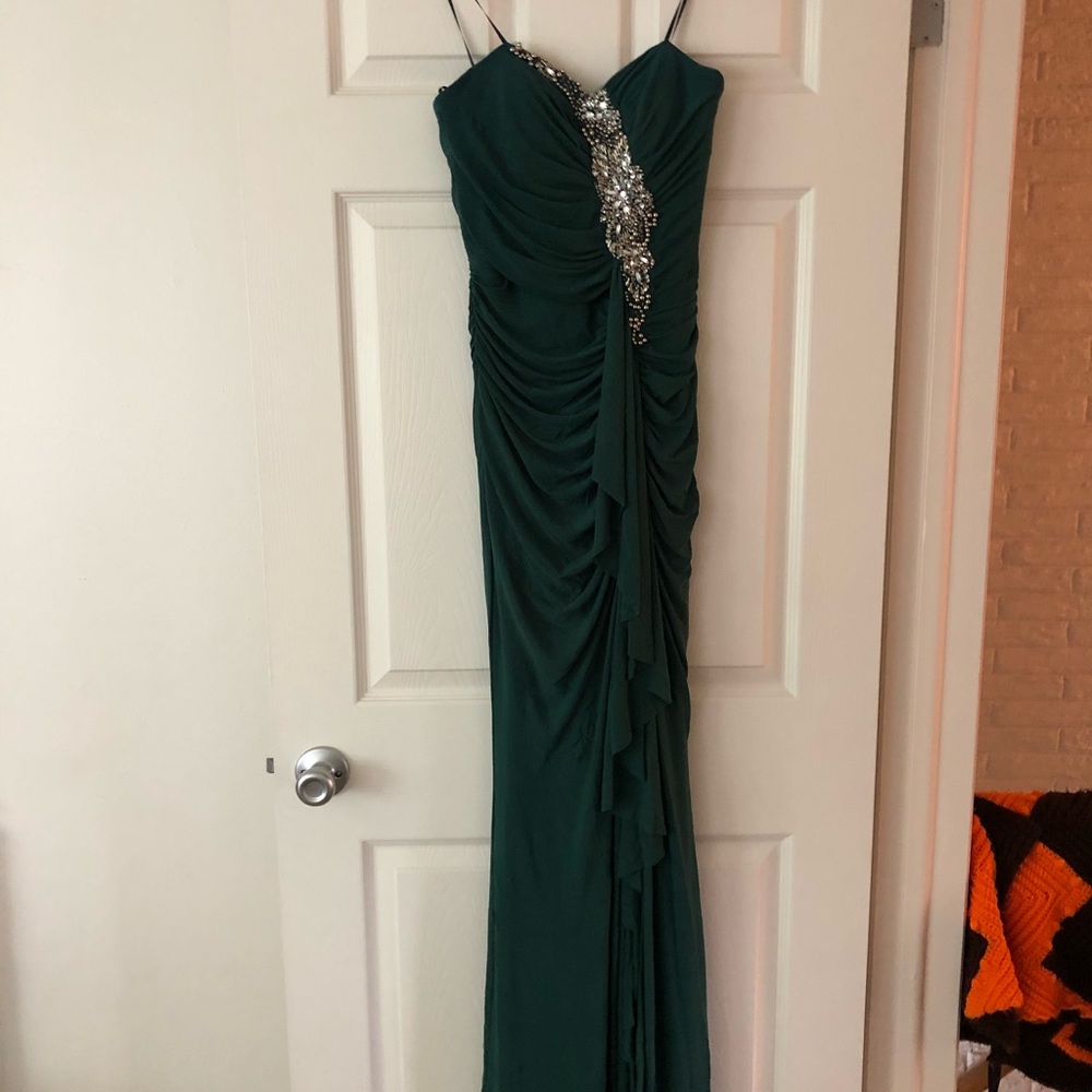 NWT Forest Green strapless dress sz 4